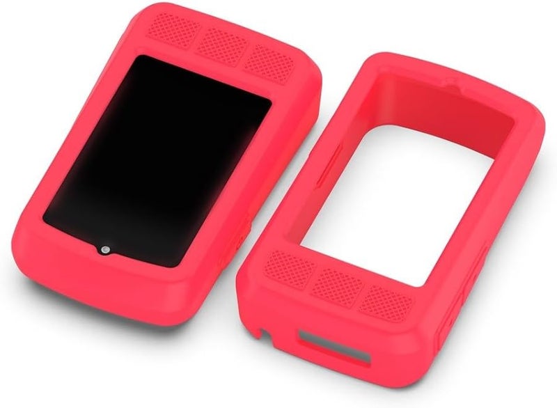 غطاء حالة السيليكون الأحمر لجهاز الكمبيوتر GPS Wahoo ELEMNT ROAM V3 للدراجات الهوائية مع حماية من السقوط - Image 5